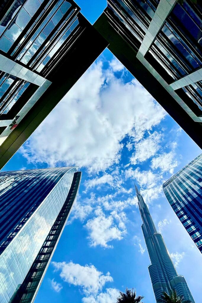 Burj Kalifa Dubai upview